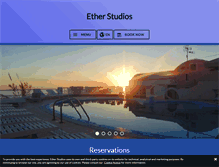 Tablet Screenshot of ethersantorinistudios.com